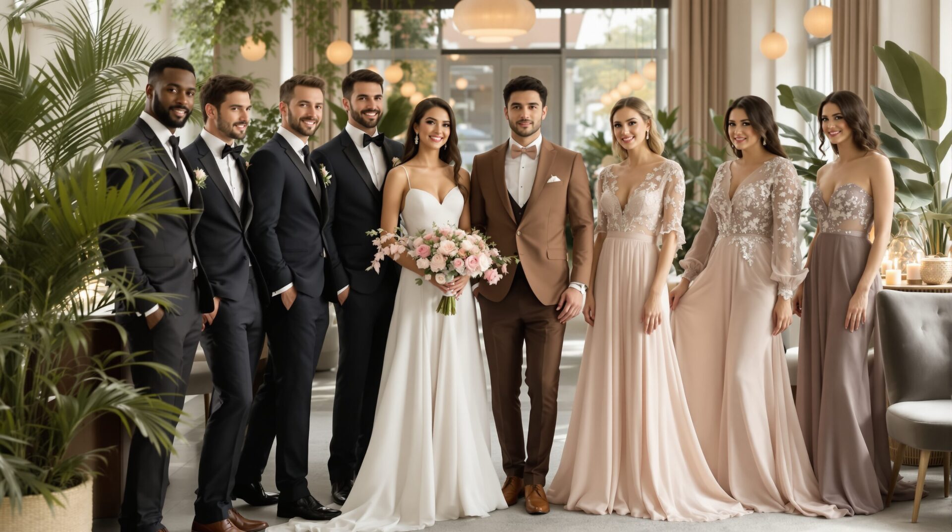 tenue mariage pantalon fluide