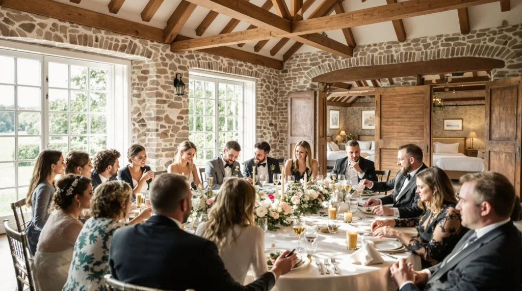 salle de reception avec couchage