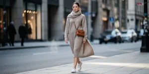 quelles baskets avec une robe hiver