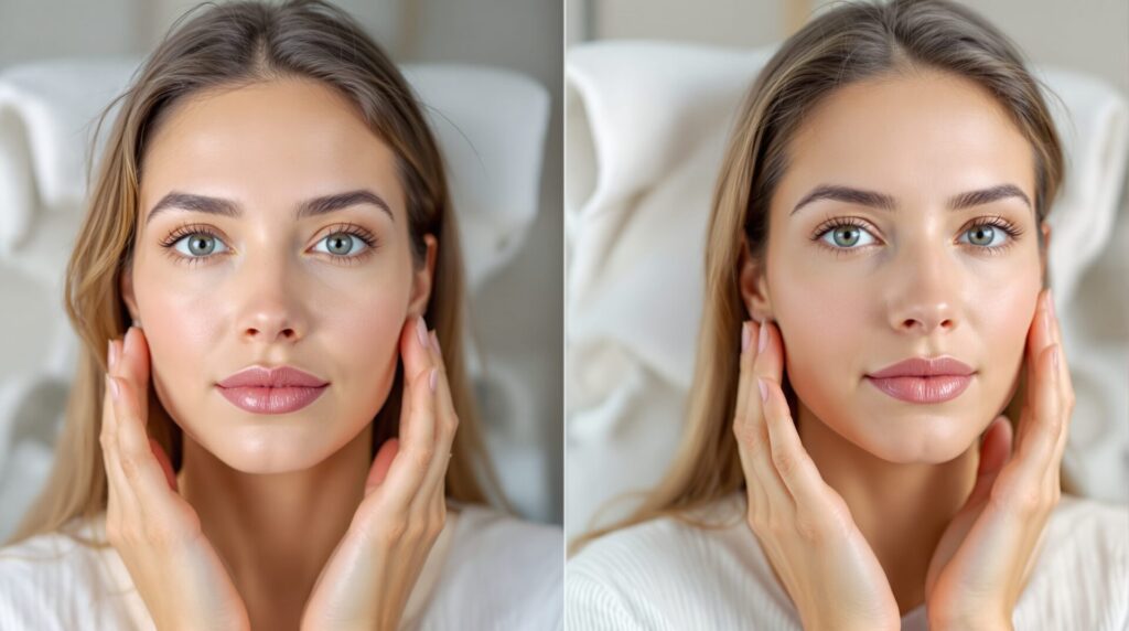 drainage lymphatique visage avant apres