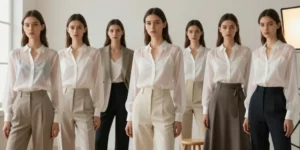 blouse blanche transparente