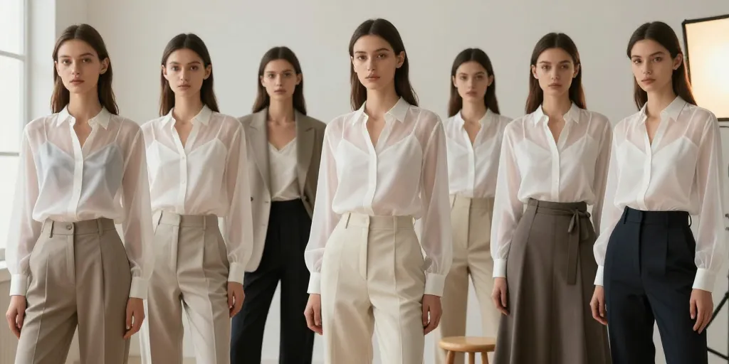 blouse blanche transparente