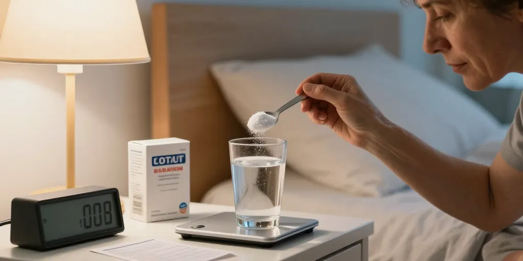 boire du bicarbonate de soude le soir