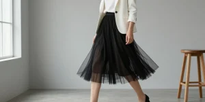 look jupe tulle noir