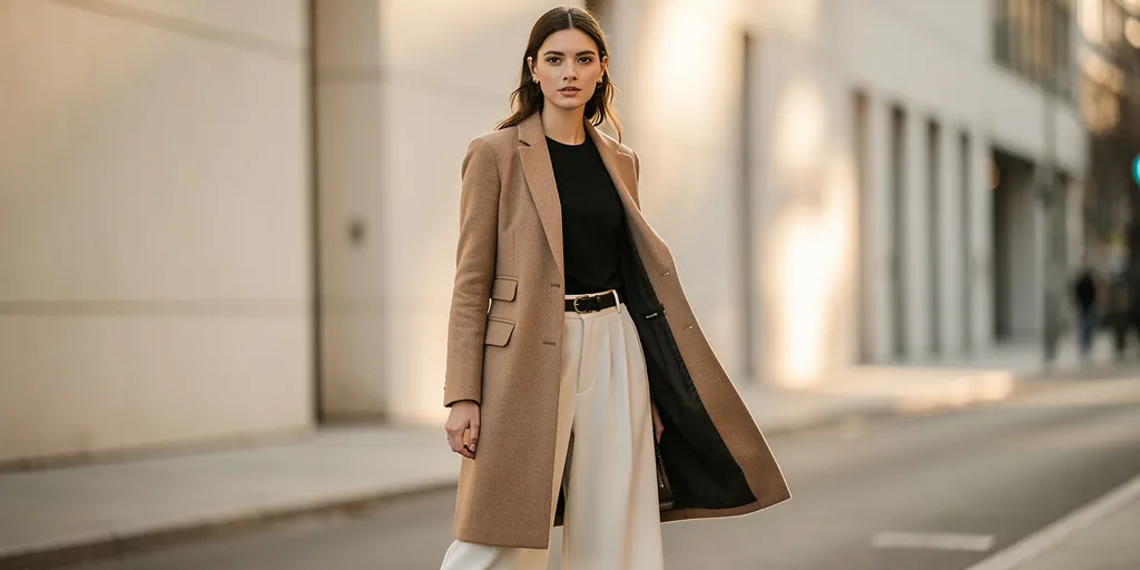 quel manteau avec pantalon large