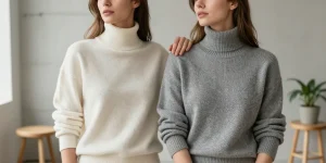 sweat col cheminée femme