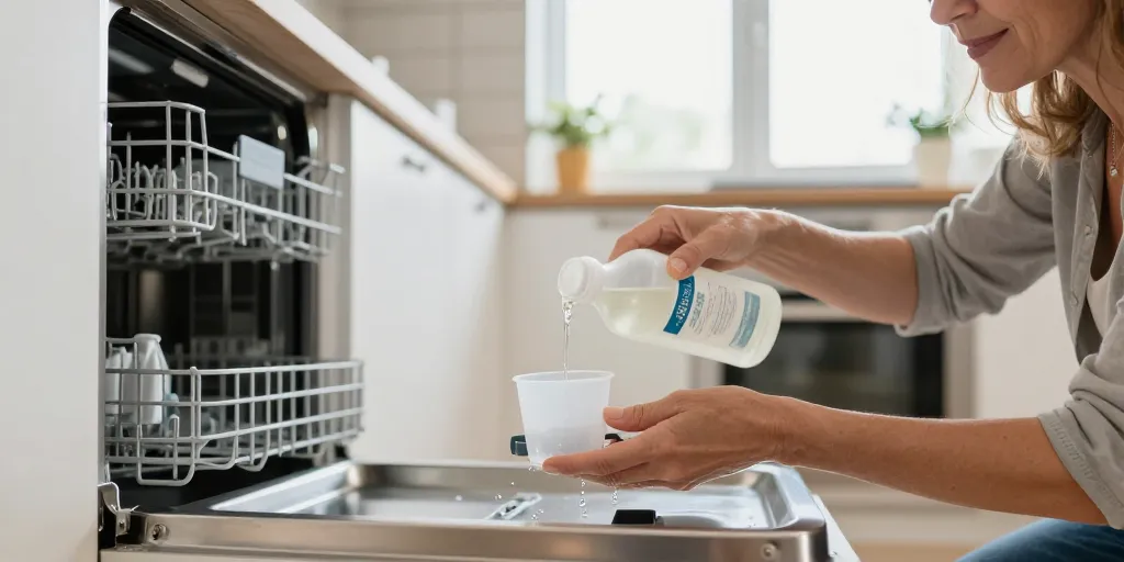 nettoyage lave vaisselle avec vinaigre blanc