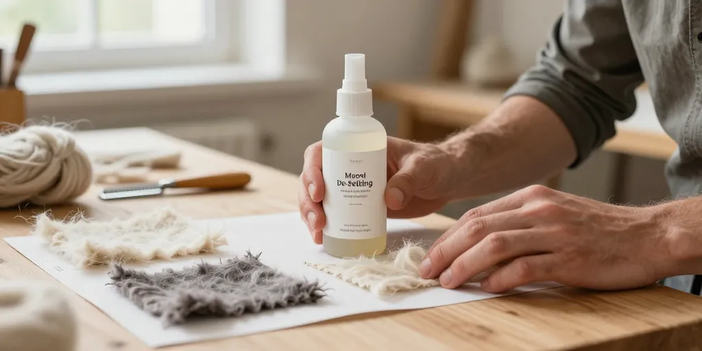 produit pour défeutrer la laine