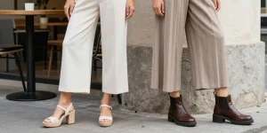 quelles chaussures porter avec un pantalon large