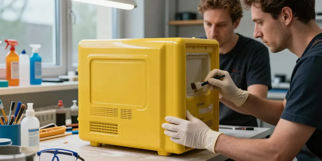 renover plastique jauni