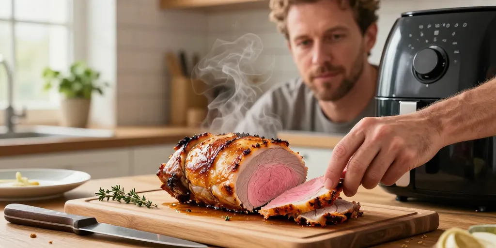 roti de porc air fryer