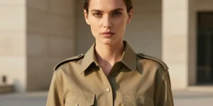 chemise kaki militaire femme