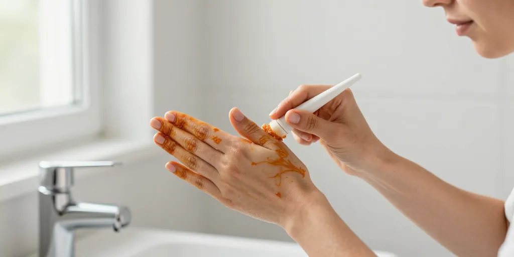 comment enlever du henna