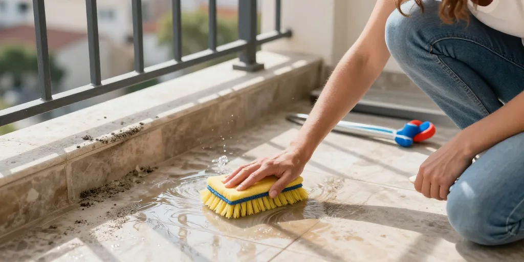 comment nettoyer un balcon très sale