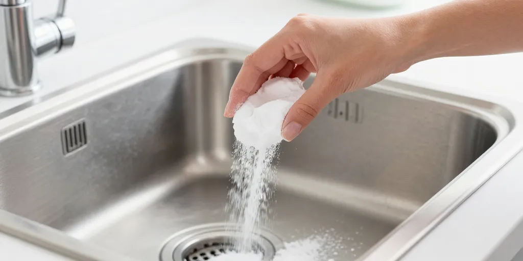déboucher une canalisation avec du bicarbonate de soude