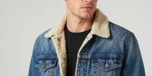 veste en jean homme fourrure